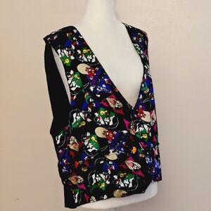 NWT Looney Tunes Mania Men's Large Vest